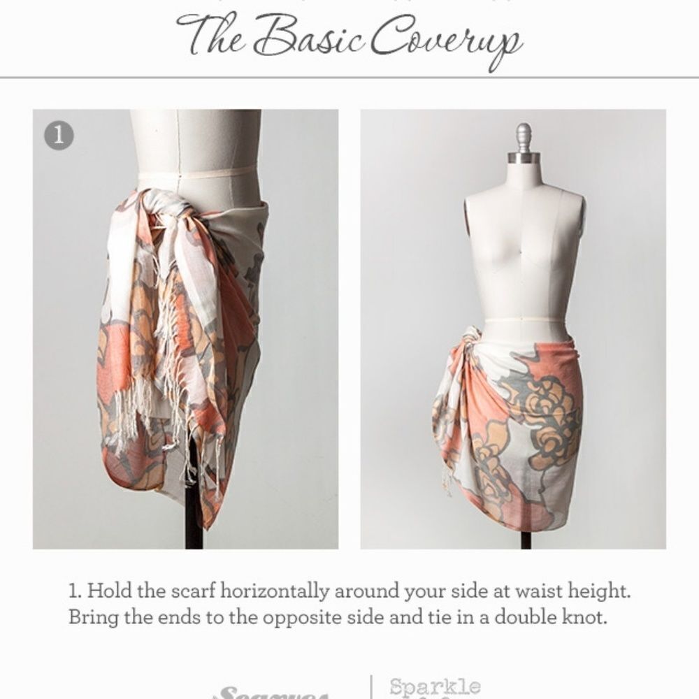 Tickled pink long large scarf/ cover up/ sarong - Picture 7 of 7